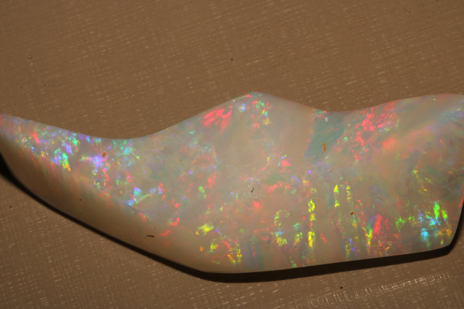 White Brazilian Opal – Free-Form Cut