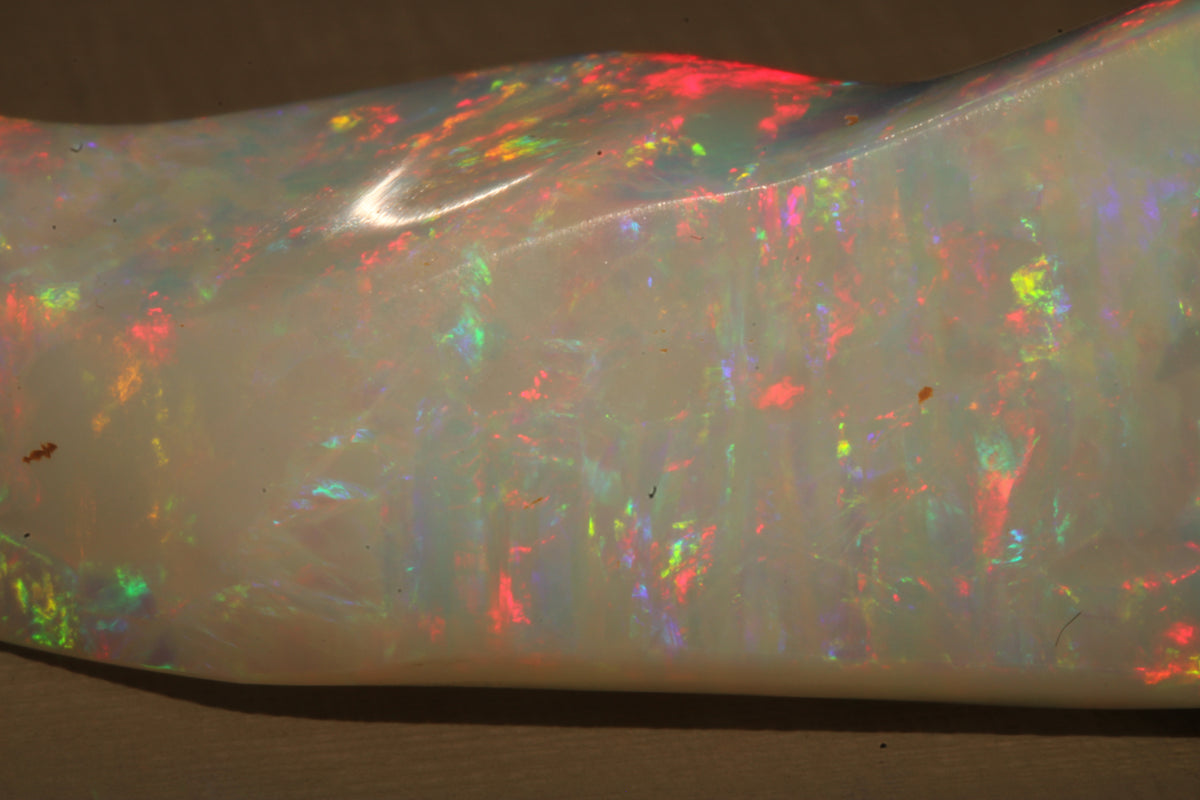 White Brazilian Opal – Free-Form Cut