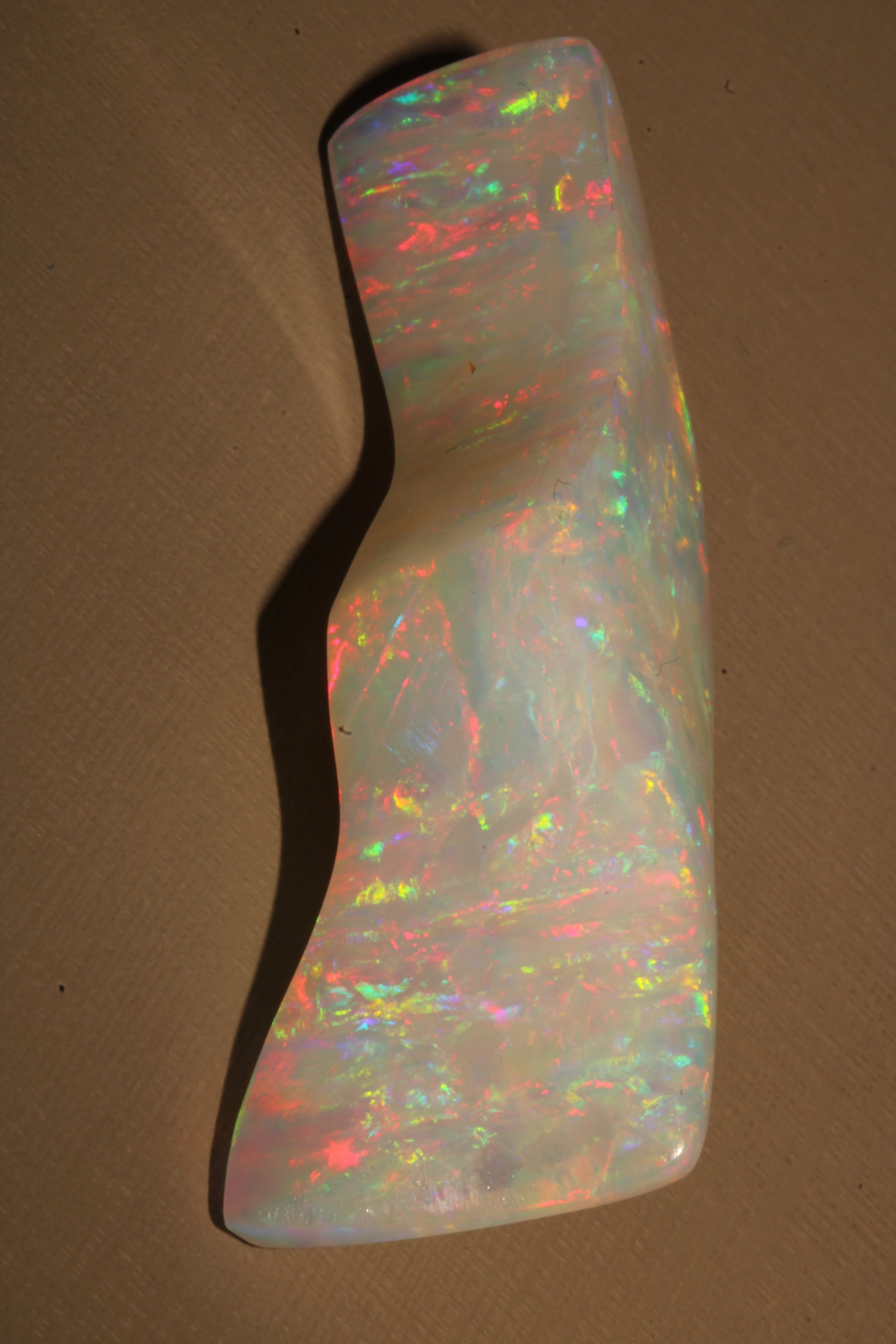 White Brazilian Opal – Free-Form Cut