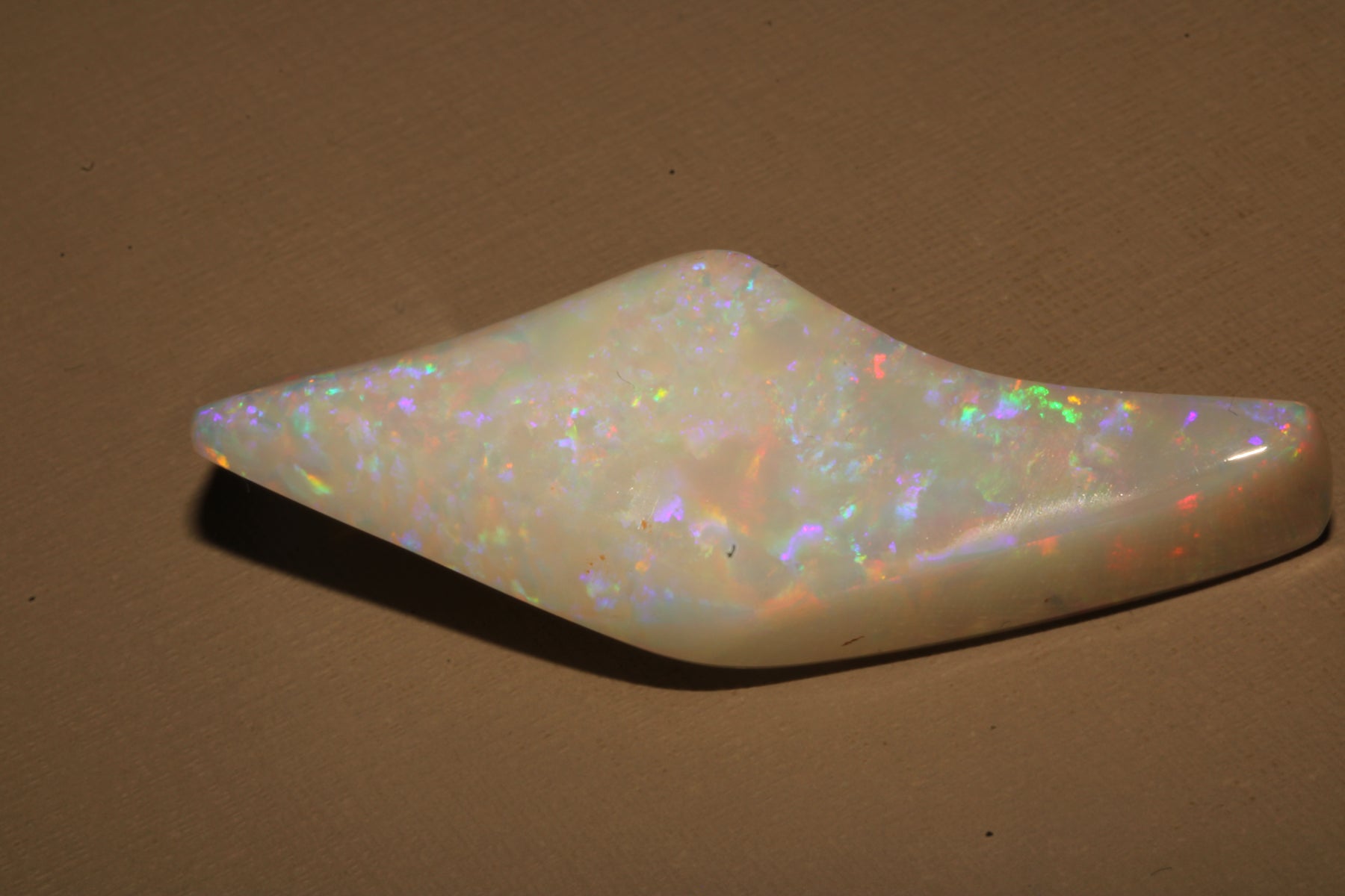 White Brazilian Opal – Free-Form Cut
