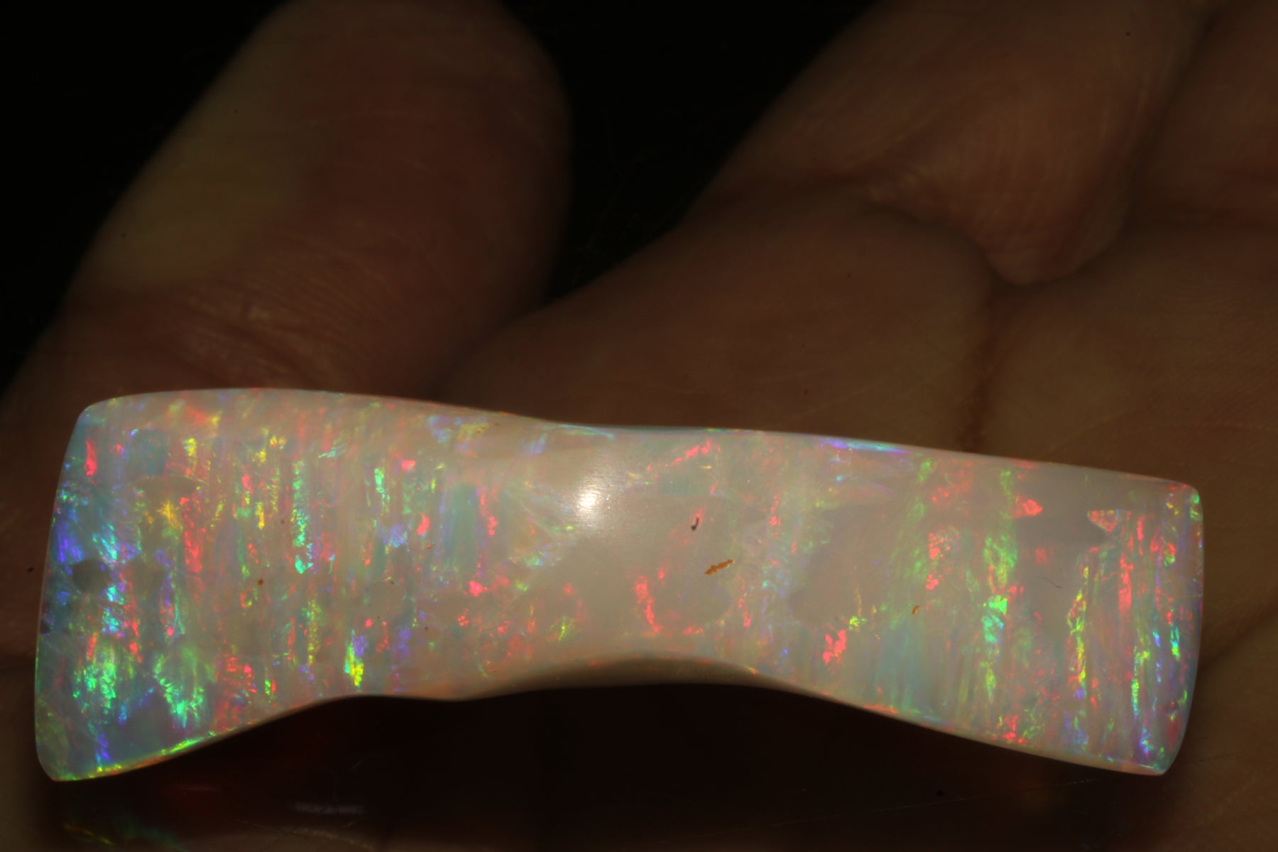 White Brazilian Opal – Free-Form Cut